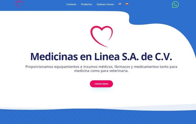 Web empresarial medicinas