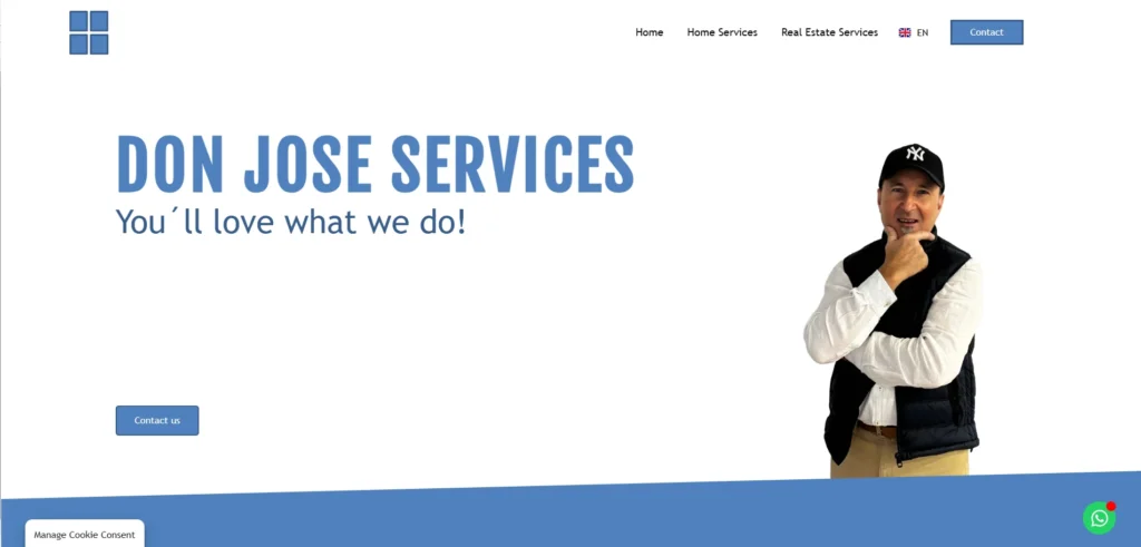 diseño web para empresa de servicio al hogar